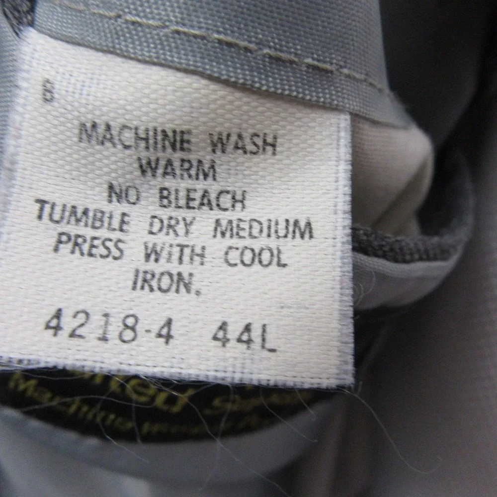Vintage JCPenney Comfort Blazer 44L‎ Gray Polyester Semi-Structured Machine Wash
